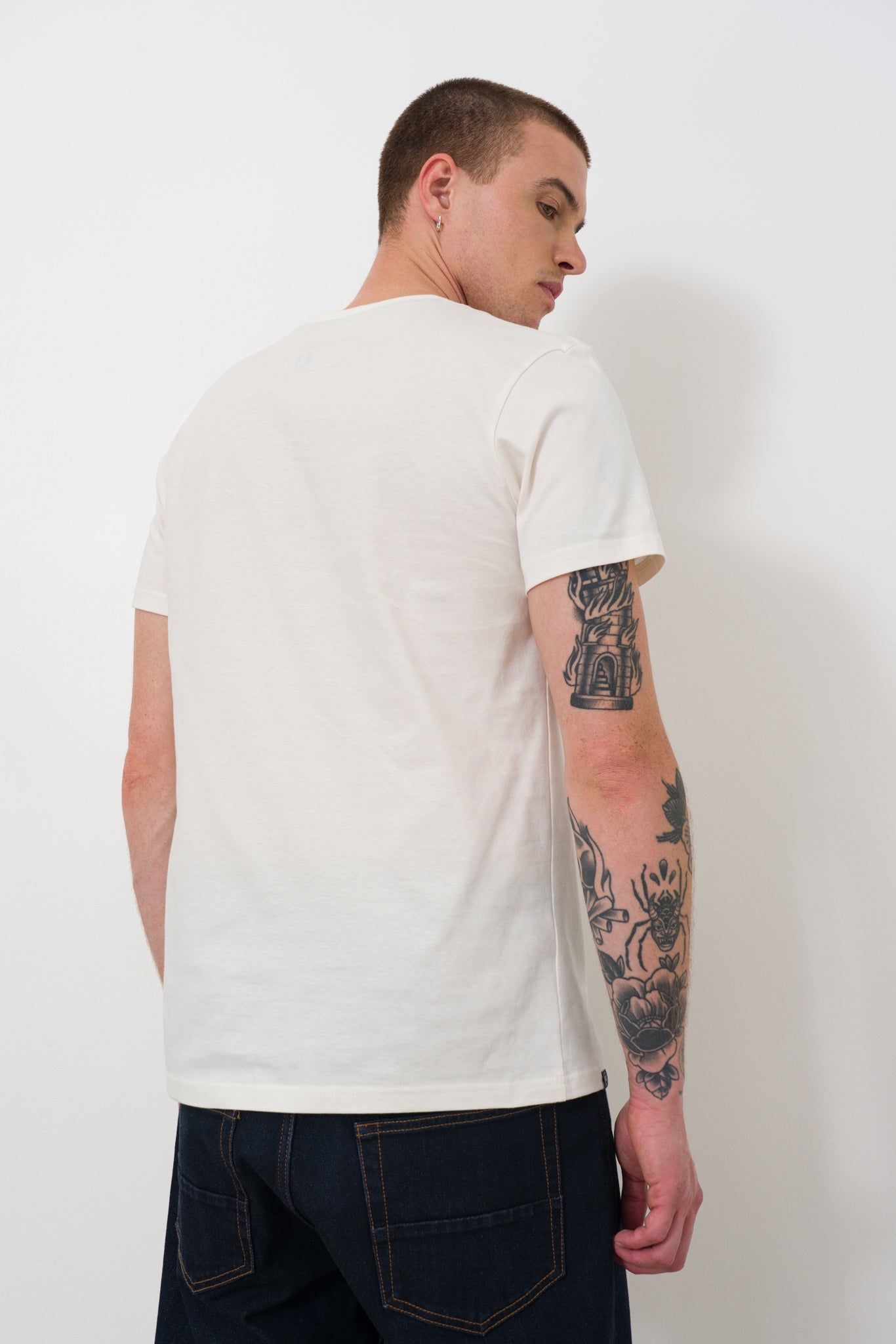 Branded V-Neck T-Shirt