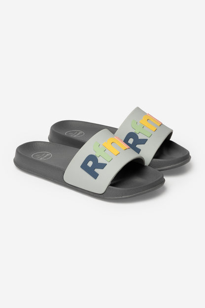 Moulded Footbed Logo Slide