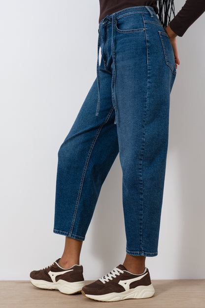 High Rise Barrel Jeans