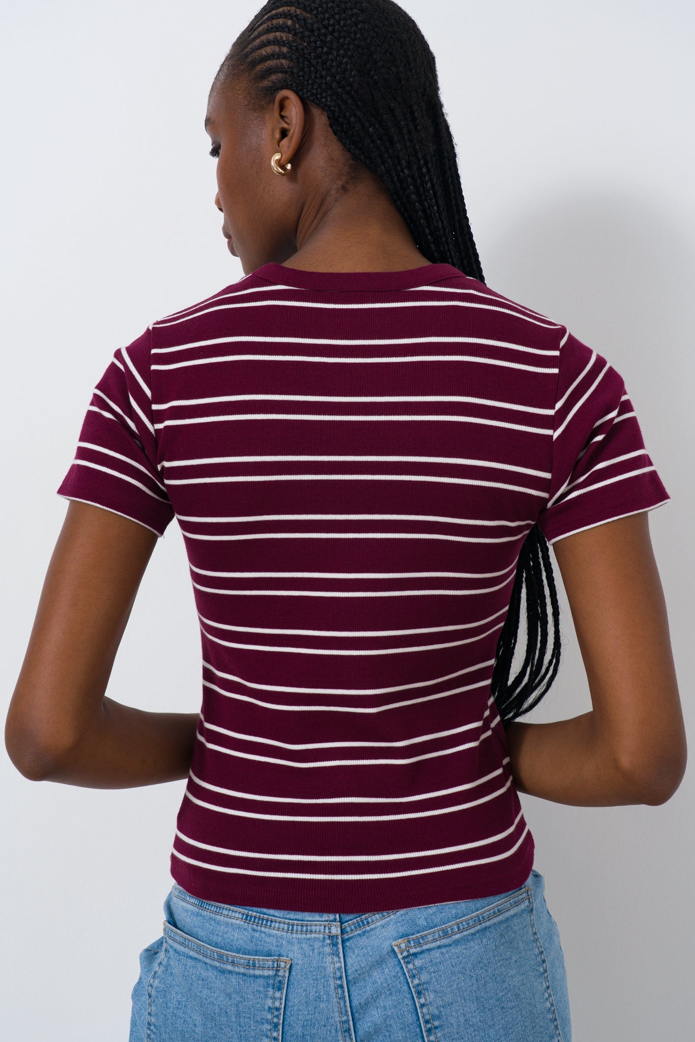 Fitted Ribbed T-Shirt