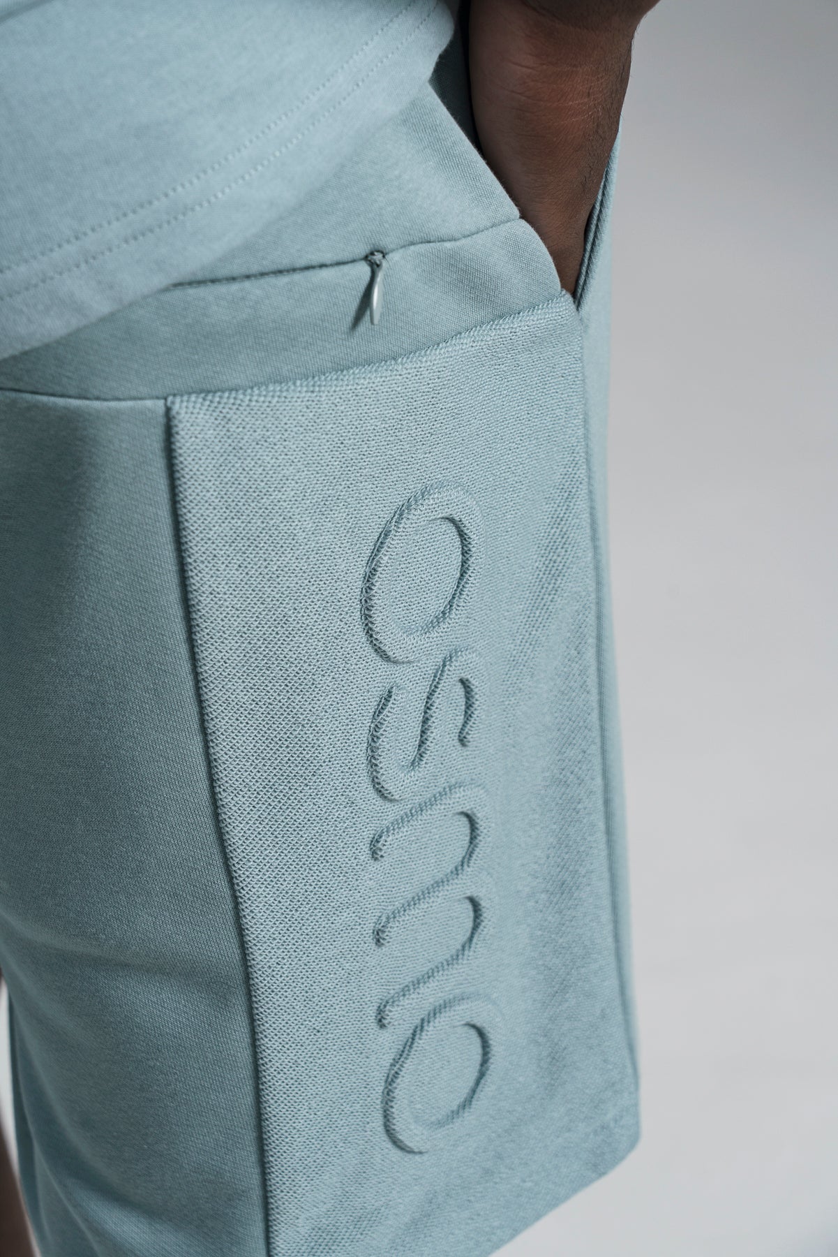 Embossed Fleece Shorts