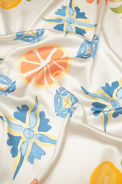 Fruit Print Hair Scarf.