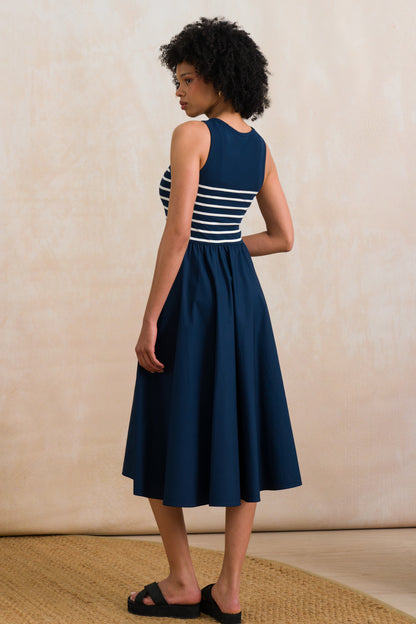Knit Stripe Combo Dress