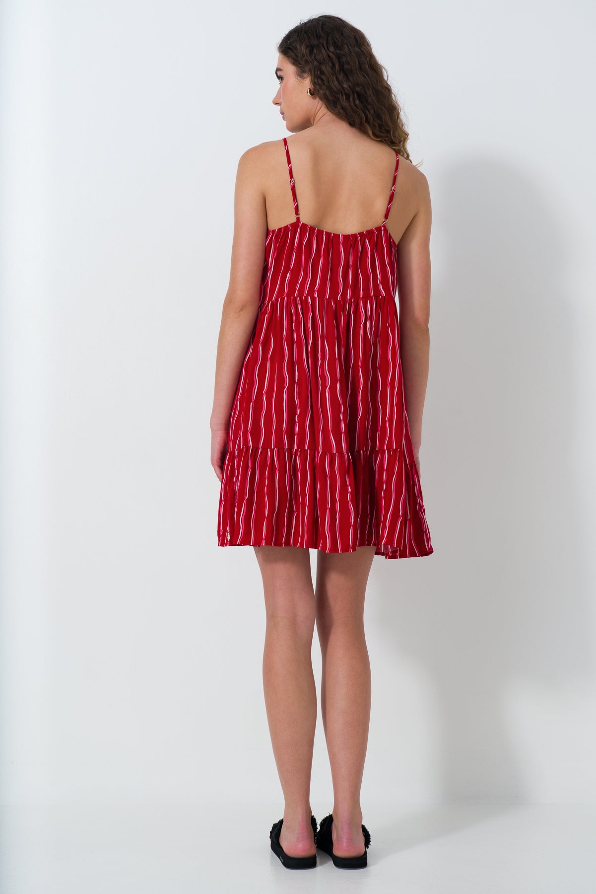 Tiered Strappy Dress