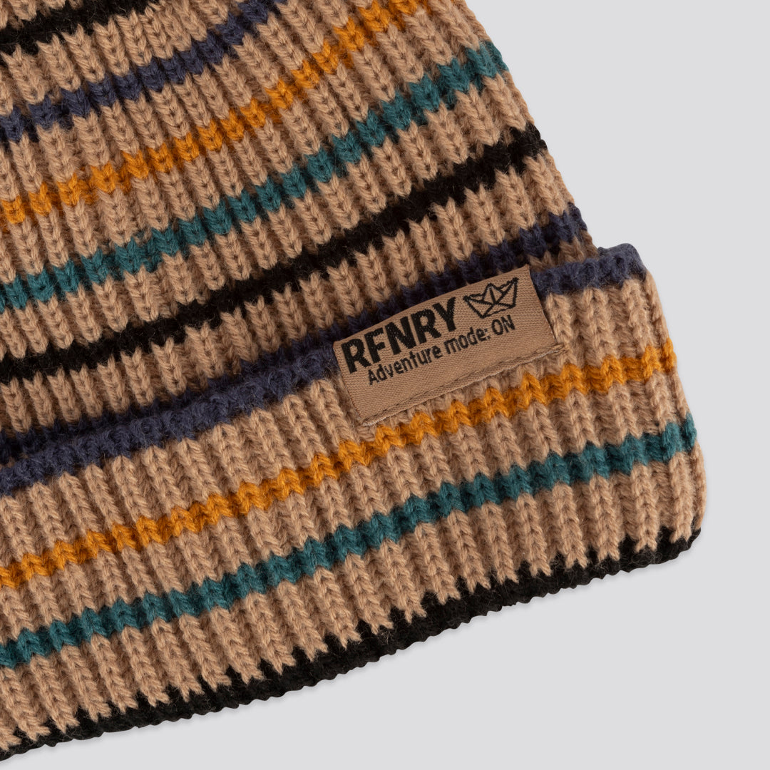 Boys Multi Color Stripe Beanie