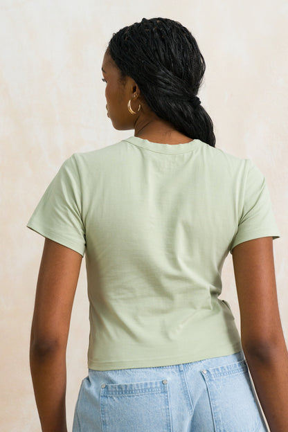 High Neck Fitted Tee