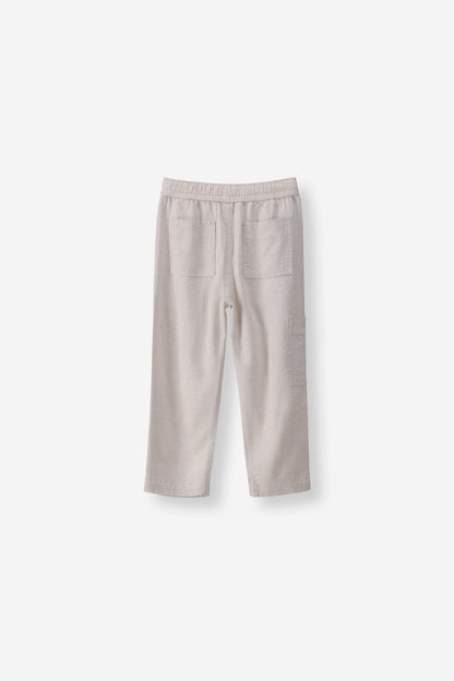 Boys Linen Blend Pants