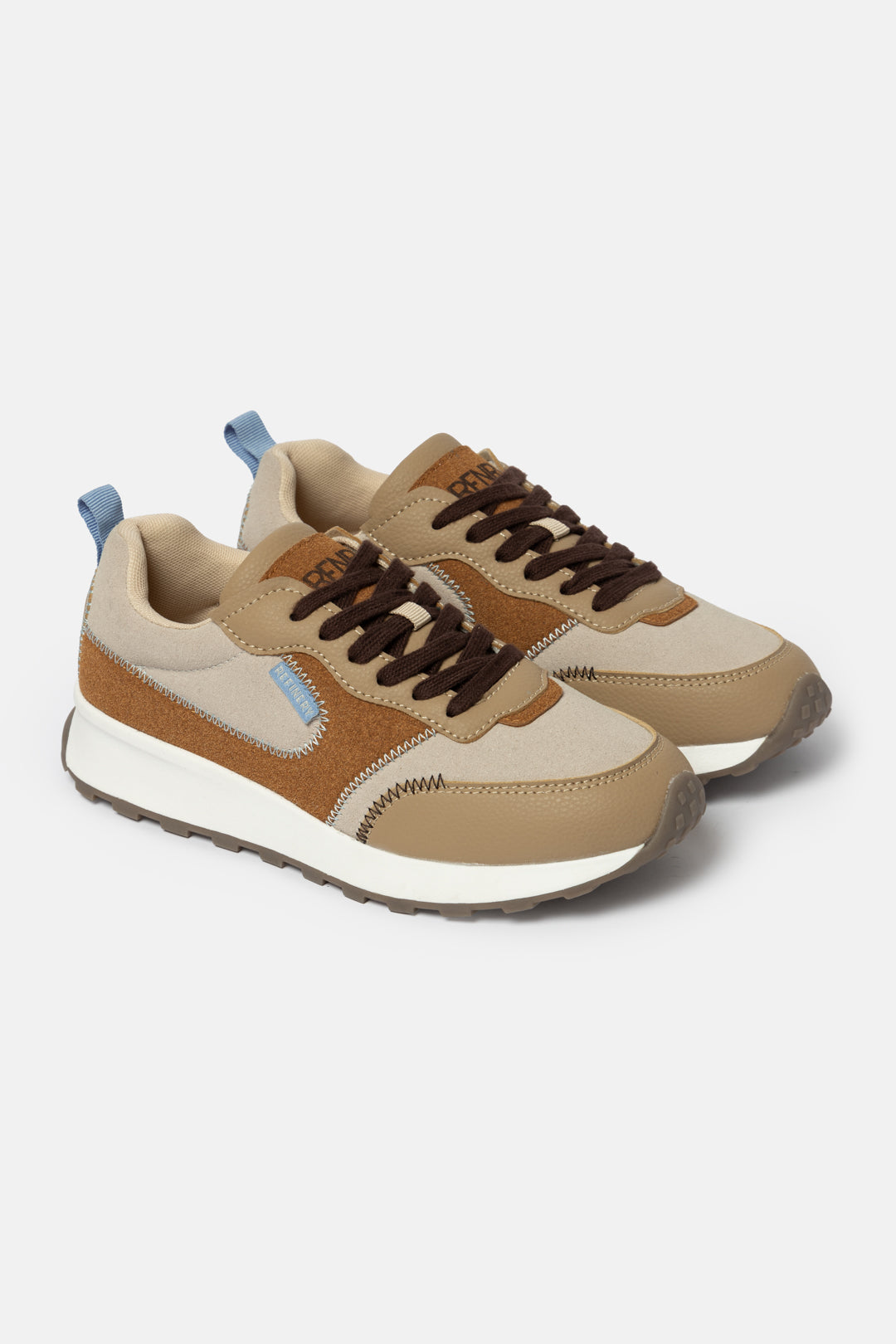 Retro Multi-Panel Sneakers