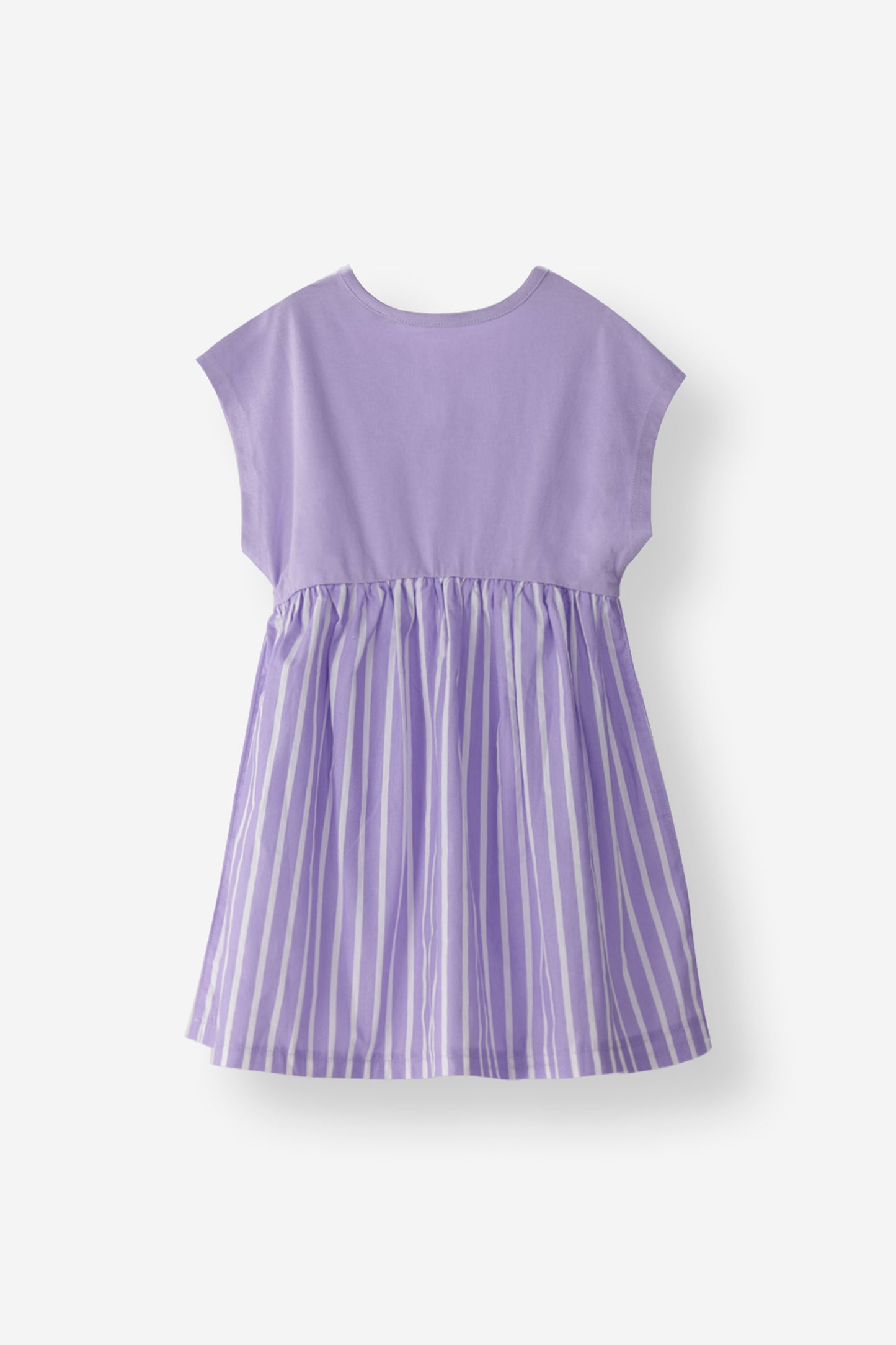 Relaxed Fit Striped Panel Dress
