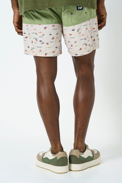 Oversized Pool Short Sage