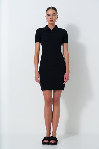 Ribbed Golfer Dress