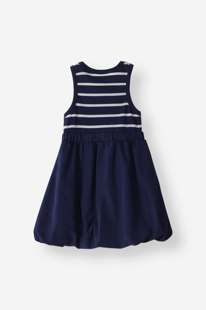 Striped Rib Bubble Dress