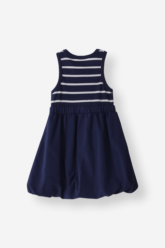 Striped Rib Bubble Dress