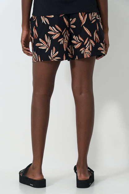 Leave Print Shorts