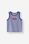 Fitted Stripe Logo Tank