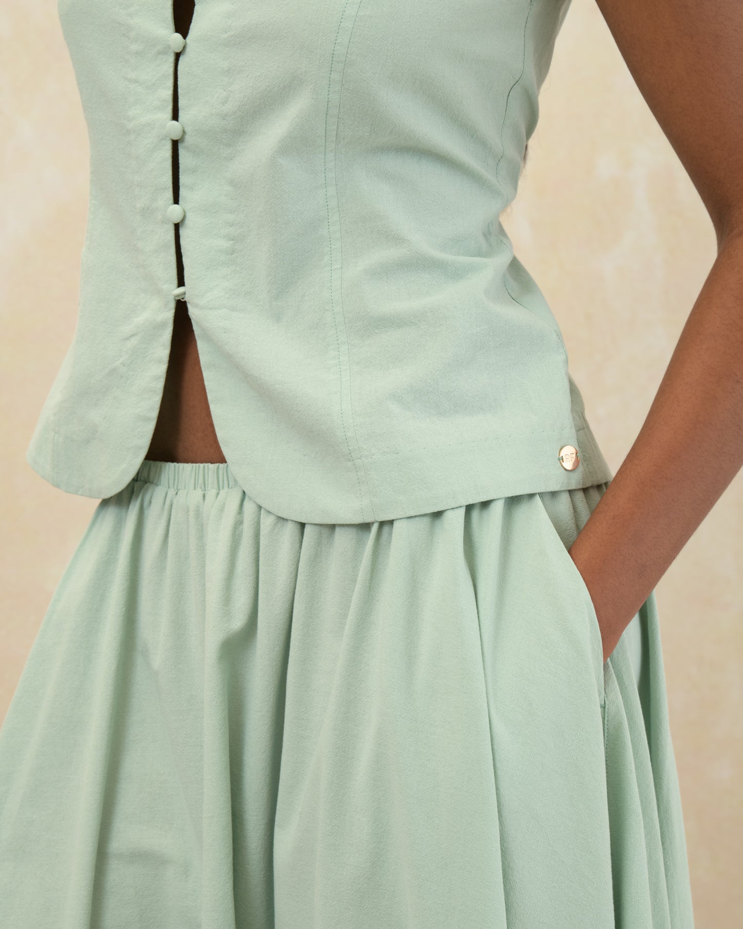 A-Line Midi Skirt