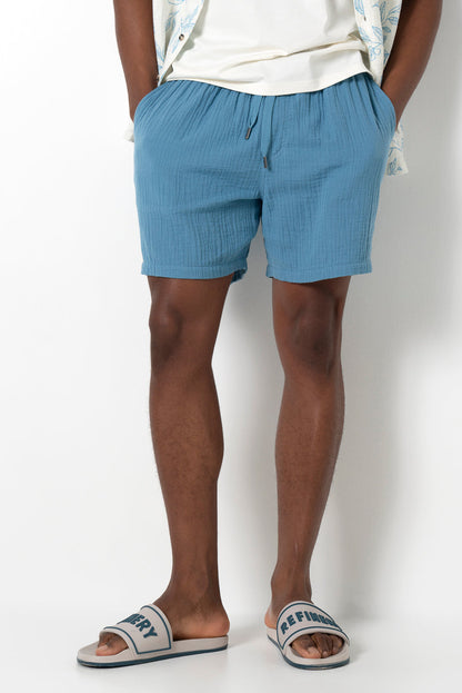 Pull On Shorts Blue