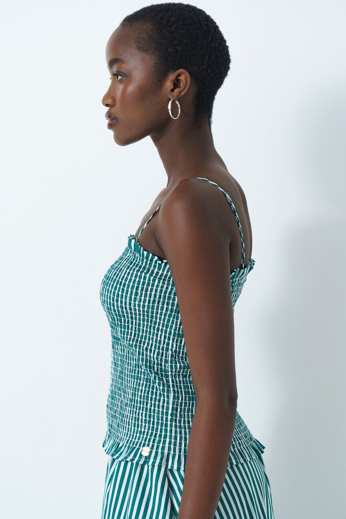 Bandeau Shirred Top