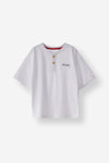 Loose Fit Henley Neck Tee