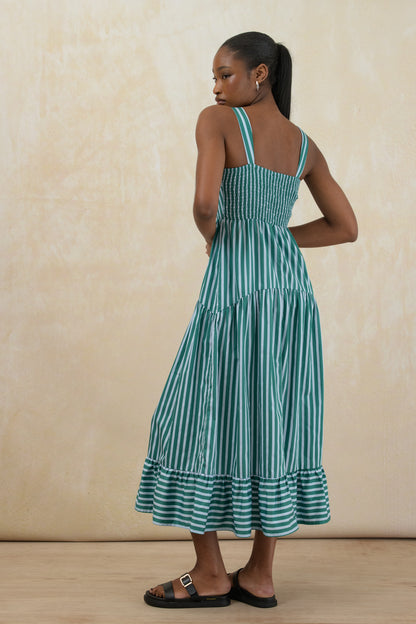 Flared Midi Dress