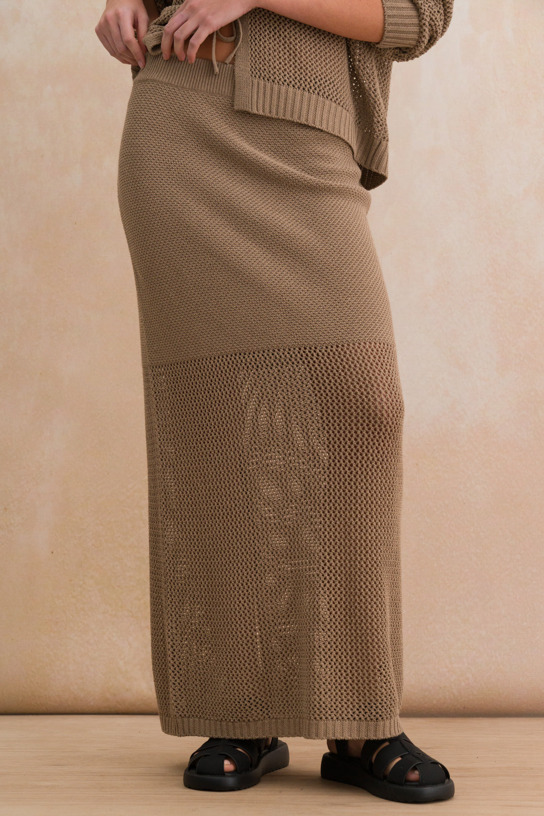 Knit Column Maxi Skirt