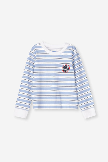 Boys Striped Long Sleeve Tee
