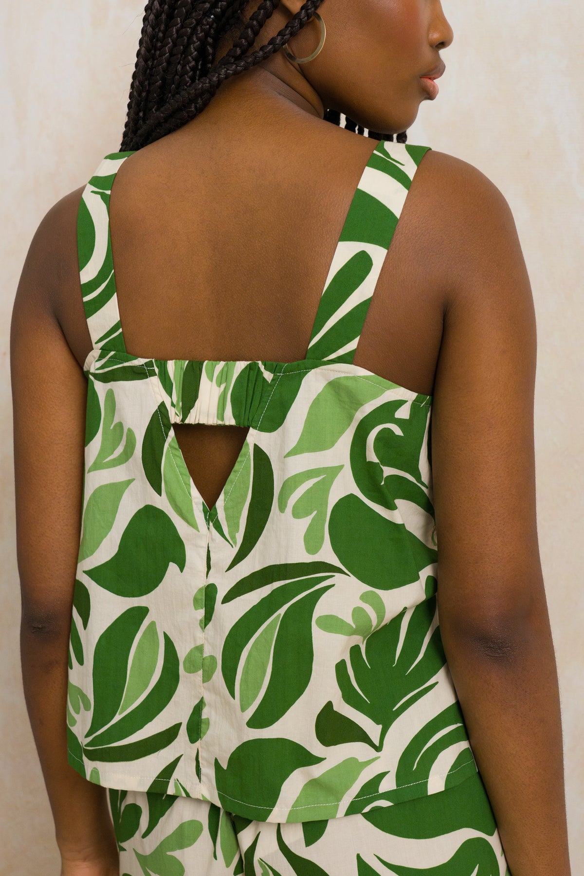 Square Neck Woven Top