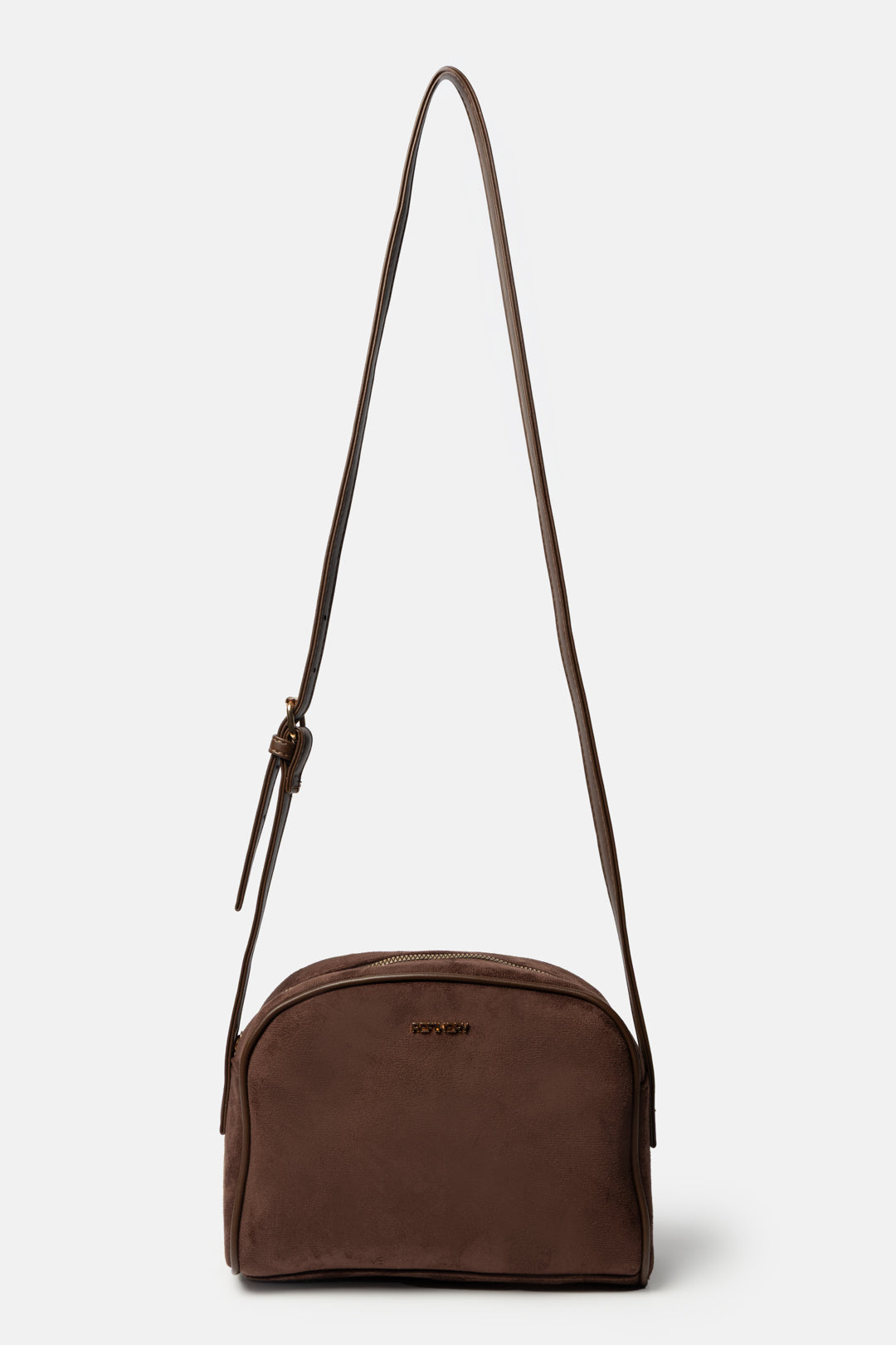 Suede-Look Crossbody Bag
