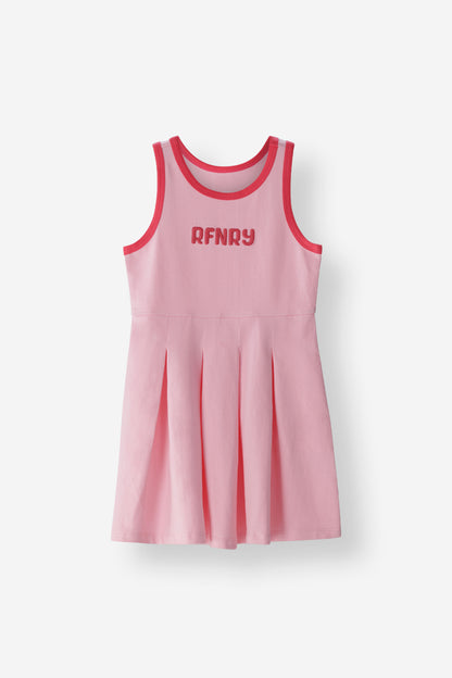 Fitted Pleated Ringer Dress