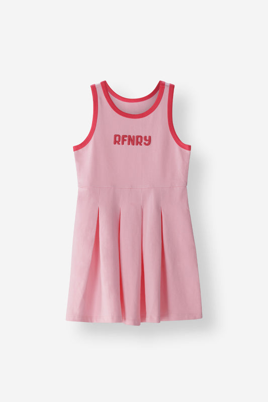 Fitted Pleated Ringer Dress