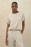 Relaxed Fit Bubble Hem