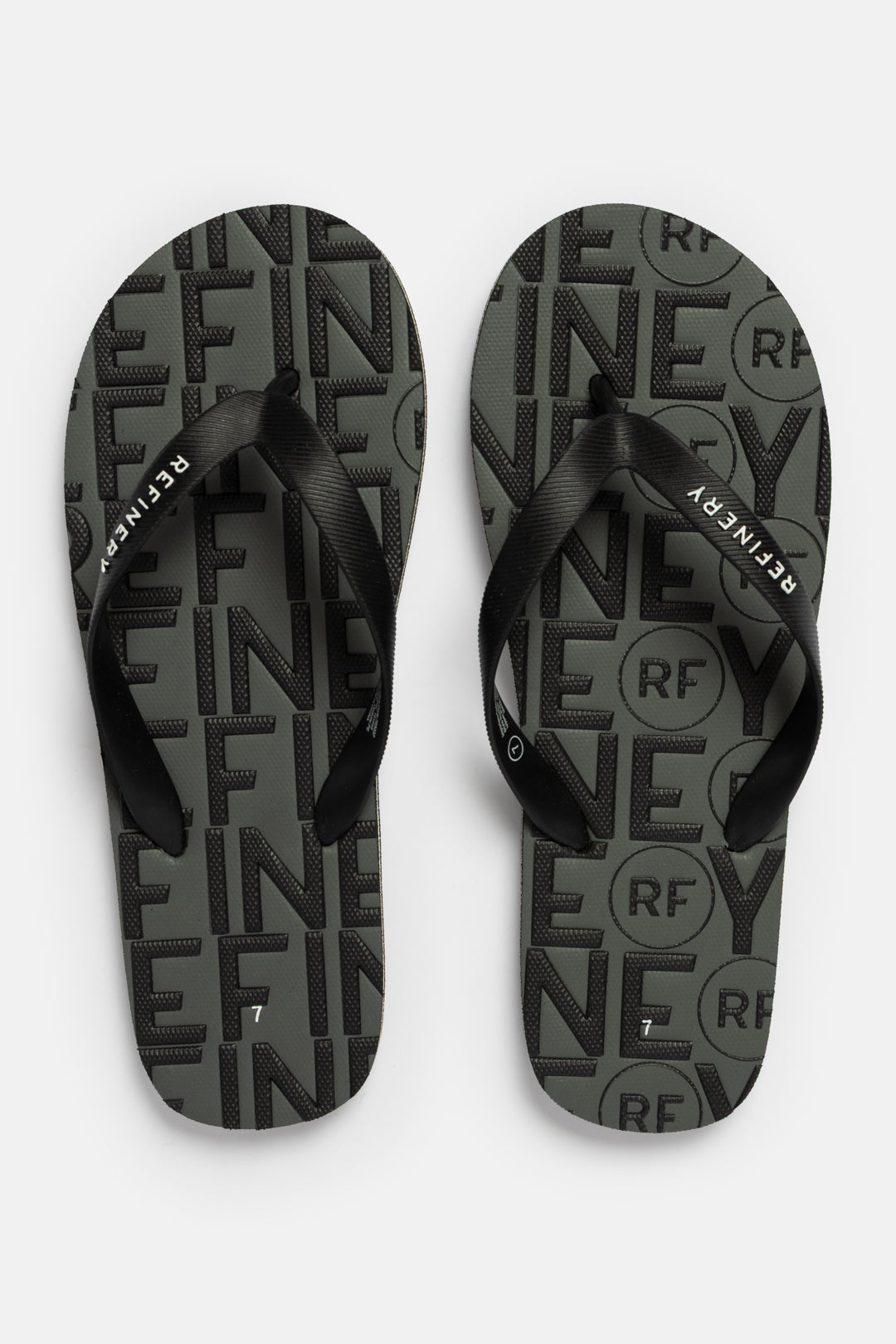 Mismatch Logo Flip Flops