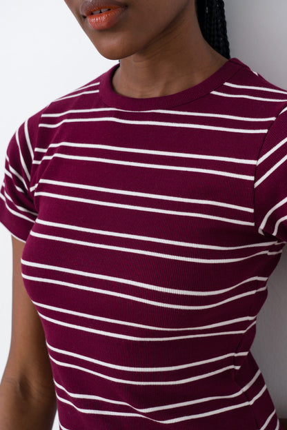 Fitted Ribbed T-Shirt