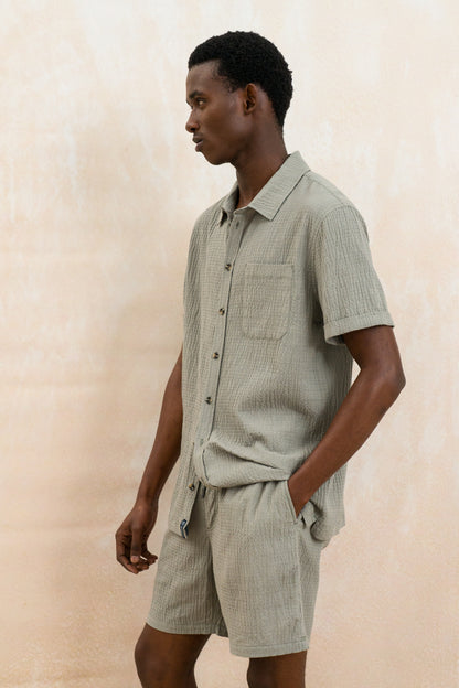 Crinkle Textured Shirt