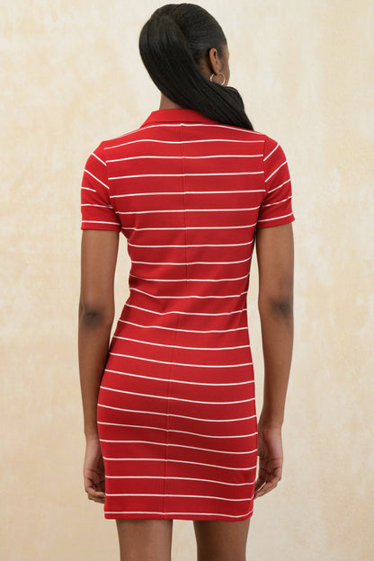 Fitted Stripe Golfer Dress