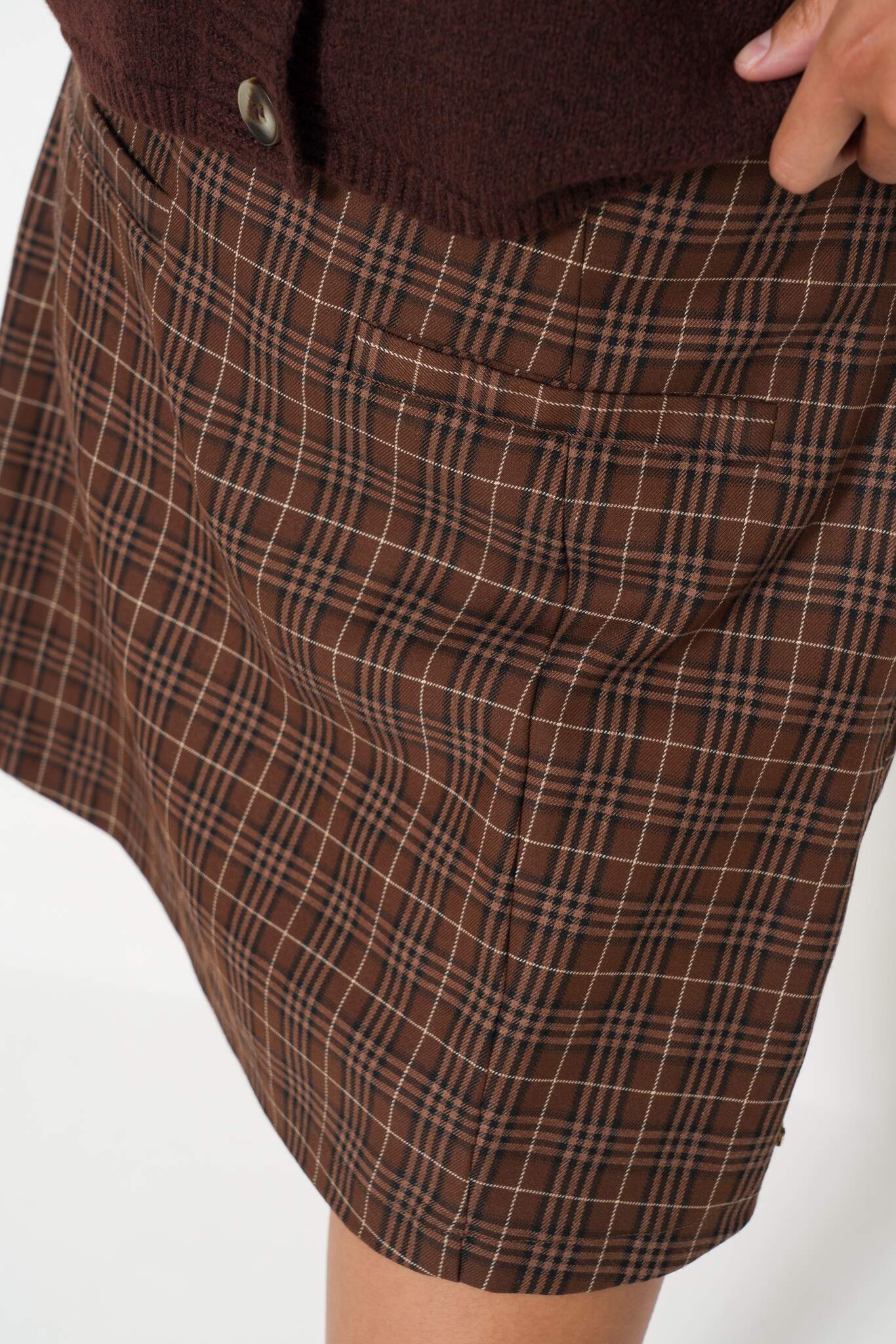 checked-skort