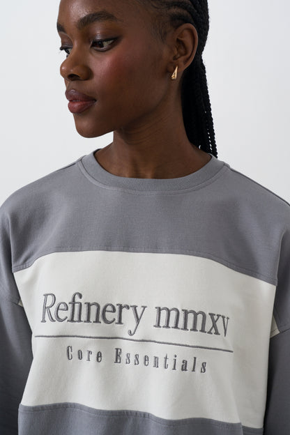 Colour Block Sweat Top