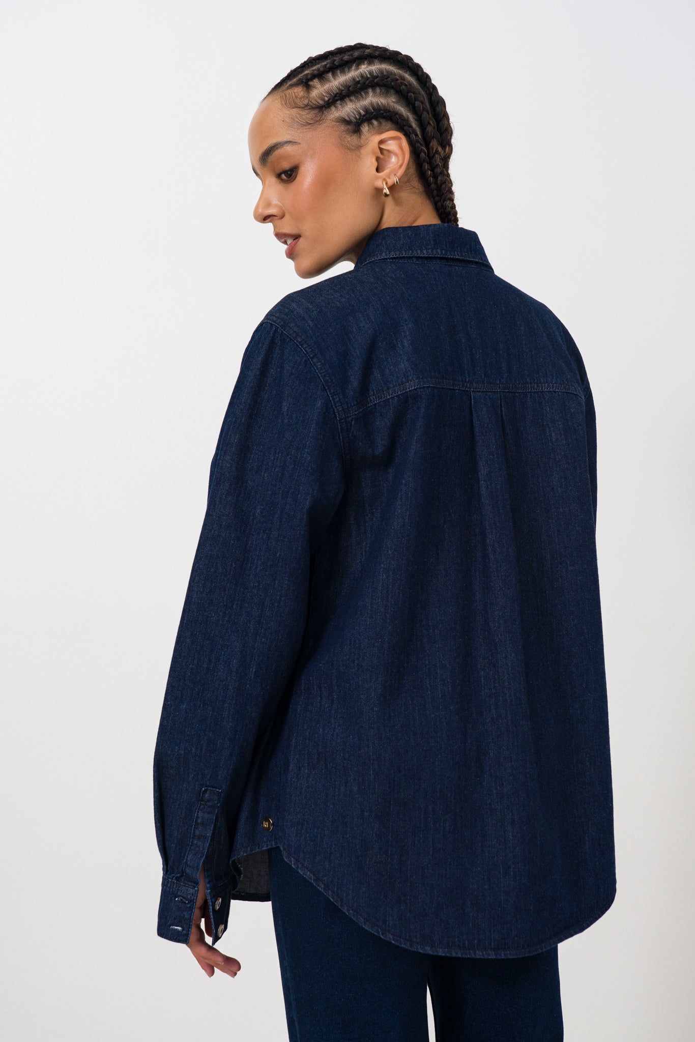 Dark Wash Denim Shirt