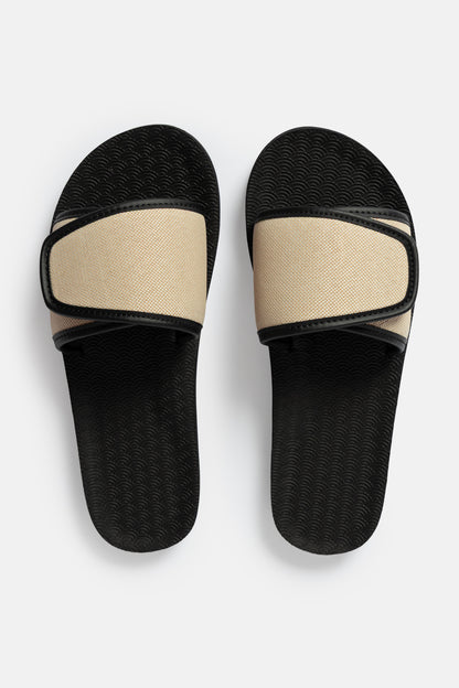 Adjustable Strap Canvas Slides