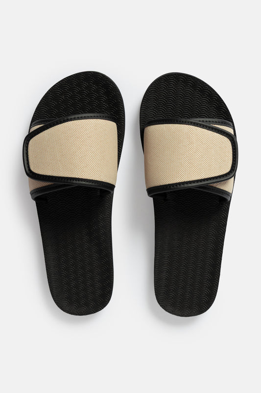 Adjustable Strap Canvas Slides