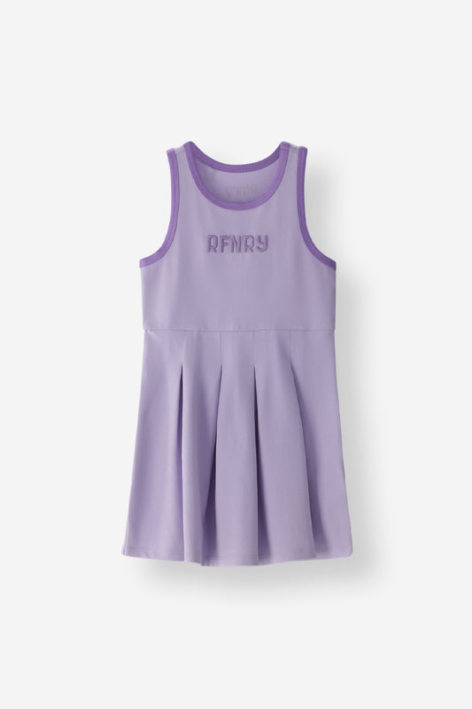 Fitted Pleated Ringer Dress