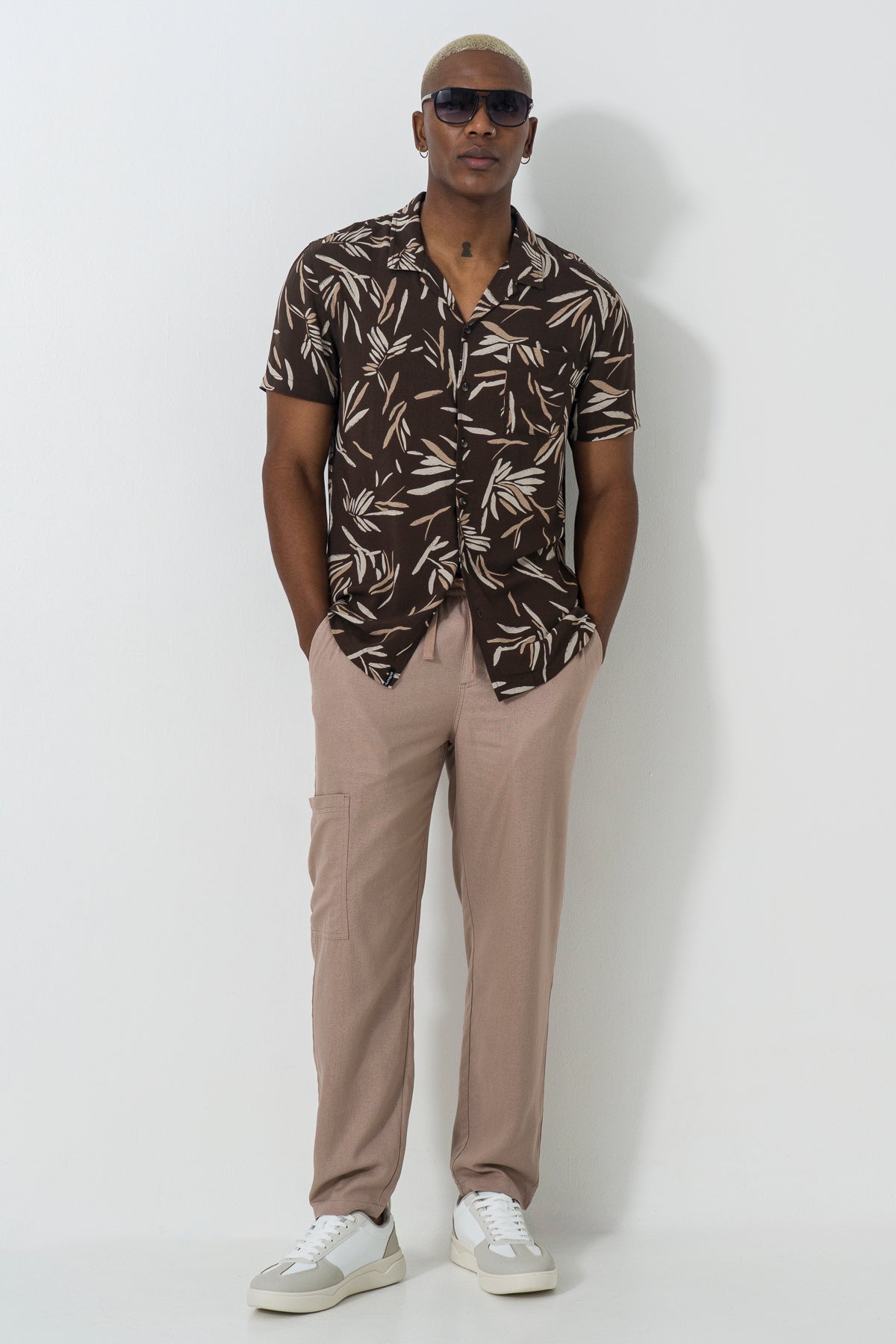 Linen-Blend-Pants
