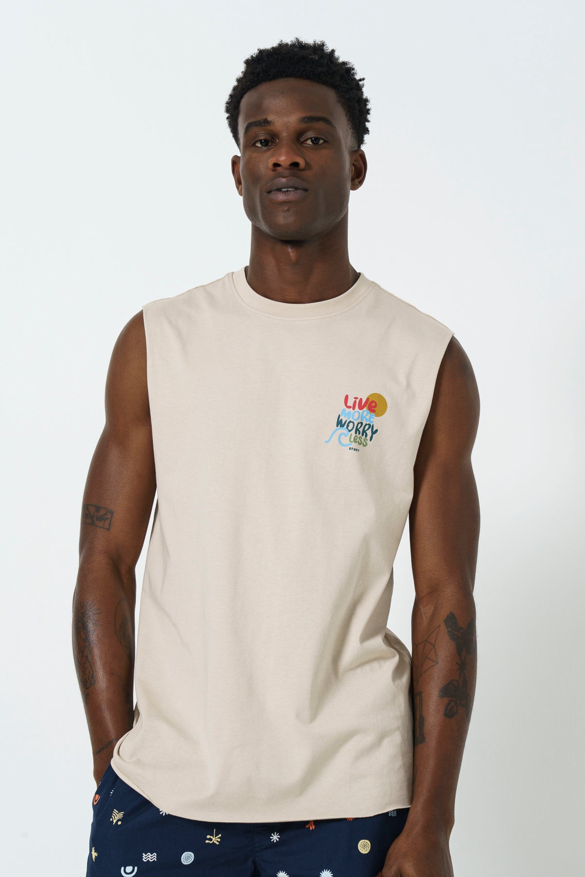 Sleeveless Hi Neck T-Shirt