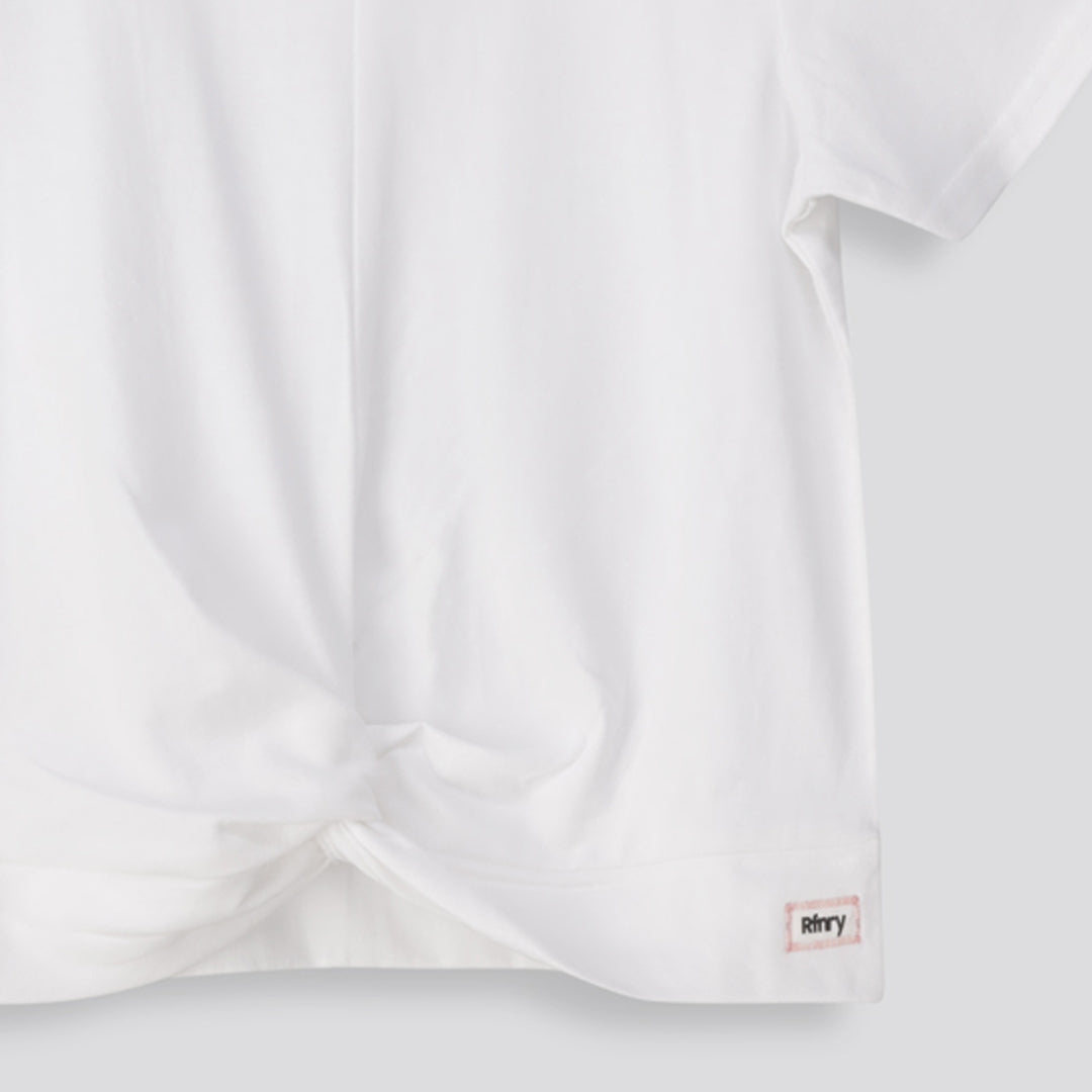 Girls Fashion Tee Optic White