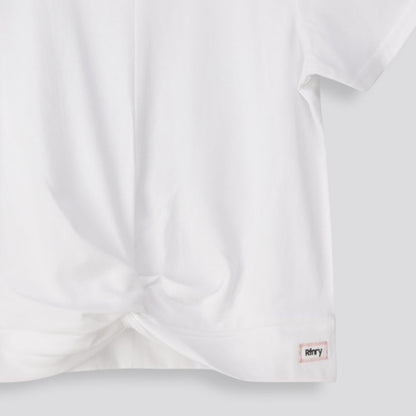 Girls Fashion Tee Optic White