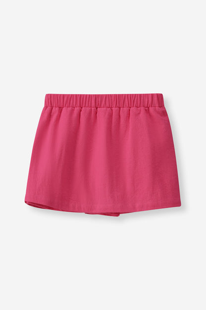 Girls Mock Wrap Skort