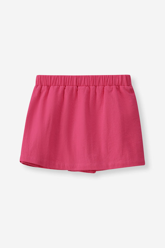 Girls Mock Wrap Skort