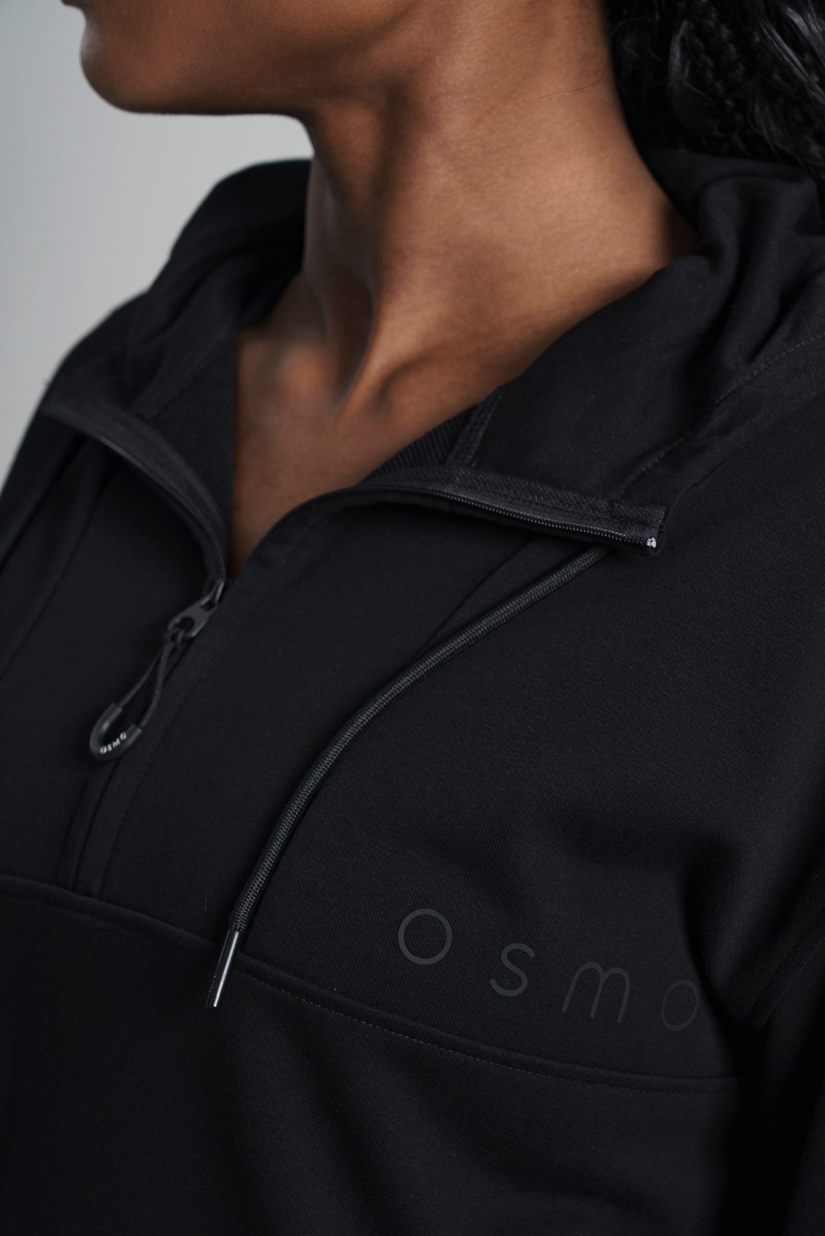 Quater Zip Fleece Hoodie