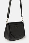 Curved Flap Crossbody Bag
