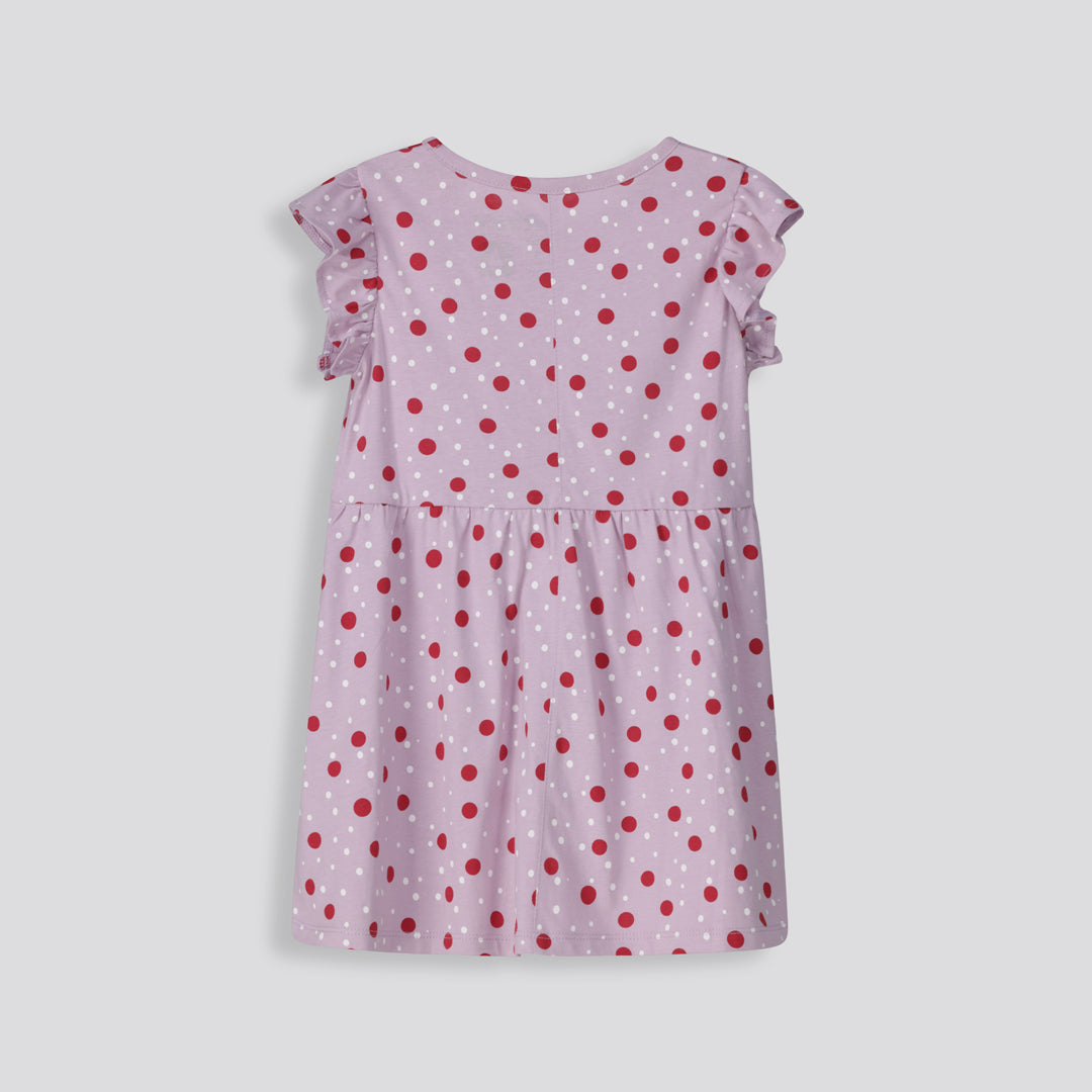 Girls Flutter Sleeve Dress